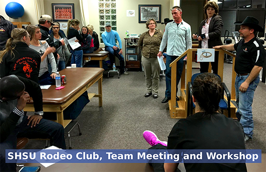 SHSU Rodeo Club, Team Meeting and Workshop